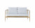Crosshatch Settee