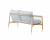 Crosshatch Settee