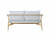 Crosshatch Settee
