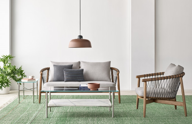 Crosshatch Settee