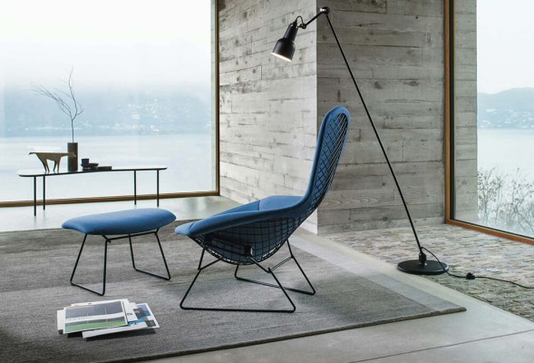 Bertoia Bird Chair and Ottoman