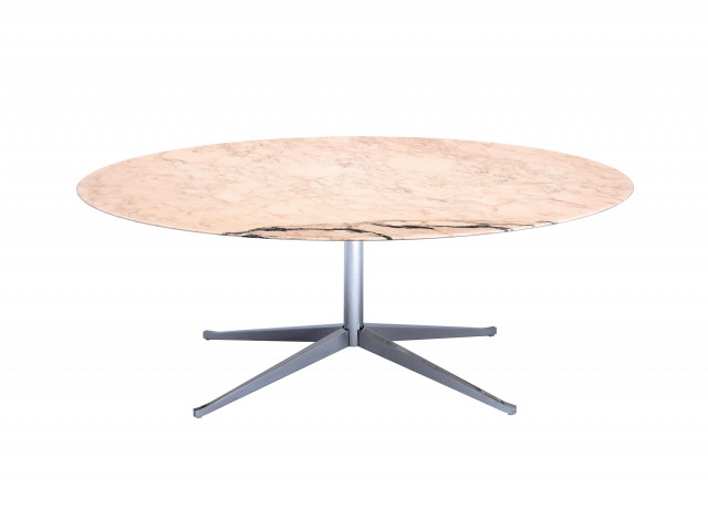 Florence Knoll Oval and Round High Tables